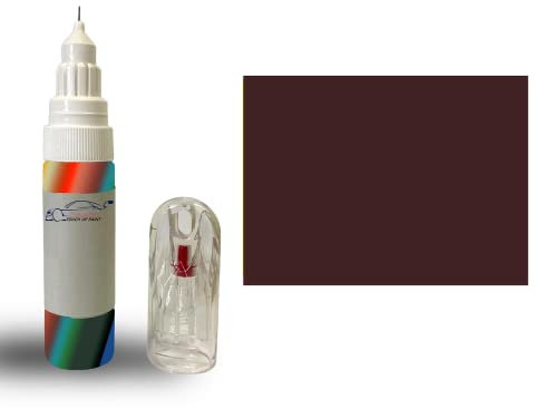 Xtremeauto RAL 3007 Black Red Pen Shiny Gloss Glossy Touch Up Paint Brush Repair Scratch Upvc Pvc Metal Wood