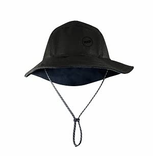 H.A.D.© Storm Bucket Hat, Hut, wärmend, Winddicht und wasserabweisend, weitenverstellbar (L/XL, Black Eyes, schwarz)