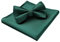 HISDERN Noeud Papillon Homme Vert Reglable Noeud Papillon de Pochette Couleur Unie pour Mariage Fete