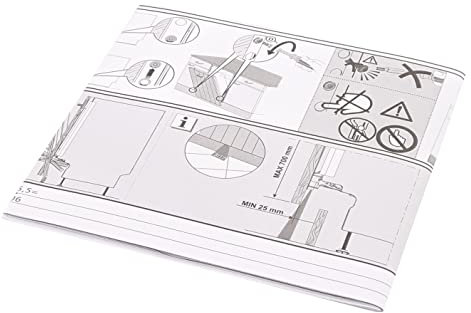 sparefixd Installation Template Instructions Built in to Fit Zanussi Dishwasher