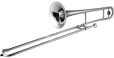 Btuty Alto Posaune Messing Gold Lack Bb Ton B flach Blasinstrument mit Kupfernickel Mundstück Cleaning Stick Etui