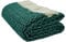 GLAESER Wohndecke - fair de Luxe Wolle pur | Wolldecke aus 100% Wolle | Couchdecke/Sofadecke | Wohlfühlende und Anschmiegsame Kuscheldecke | (Evergreen)