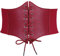 JasGood Damen Korsett Gürtel Schnürkorsett Elastischen Breiten Band, Gebundener Waspie Taille Gürtel Hüftgurt für Damen,Rot,78cm(Anzug für Taille 73cm-78cm)