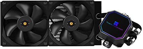 THERMALRIGHT Frozen Prism 240 Black CPU Water Cooler with Two PWM Fans, Water Pump Speed is 3300 RPM, S-FDB Bearings, for AMD AM4/AM5, Intel LGA1150/1151/1200/1700/1851/2011 (Black)