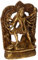 Ma Kali Statue Göttin Kali Messing Figur 2384 (H x B x T), gold
