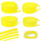 VooGenzek 4 Pezzi Tubi Del Carburante Set, 1m Tubo Giallo Trasparente (2 x 3.5mm, 2.5 x 5mm, 3 x 5mm, 3 x 6mm), per Decespugliatore, Tosaerba, Tubo in PVC, Tubo Dell'olio