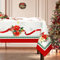 Arquiel Tischdecke Weihnachten, Winter Stieglitz Vögel Florale Rechteckige Tischtuch, Pflegeleicht Abwischbar Tischdeck FüR KüChe, Dekoration Parteien Thanksgiving/Weihnachten (152x213cm)
