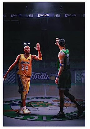 MURABE Kobe Bryant Jayson Tatum Basketball Leinwand Poster Wandkunst Dekor Druck Bild Gemälde für Wohnzimmer Schlafzimmer Dekoration ungerahmt 30 x 45 cm