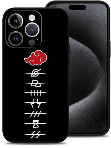 Vauiwiaie Anime Phone Case Design for iPhone 15 Pro Max Japanese Anime Phone Case Full Body Protective Anti-Scratch Shockproof Soft TPU Case Phone Cover for iPhone 15 Pro Max 6.7 inch