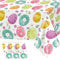 3 Stück Ostern Tischdecke,274x137 cm Tischdecke Ostern,Ostern Tischläufer,Ostertischdecke,Ostereier Tischdecken für Ostern Party Dekorationen Kindergeburtstag Frühlingsparty