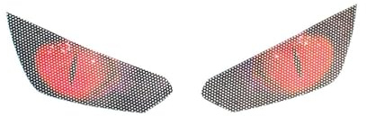 TaLcus Scheinwerfergitterabdeckung Motorradzubehör Scheinwerferschutzaufkleber Scheinwerferaufkleber Für KAWASAKI Für Z1000 Für Z 1000 2014 2015 2016 2017 2018 2019 Schutzabdeckung (Color : Red)