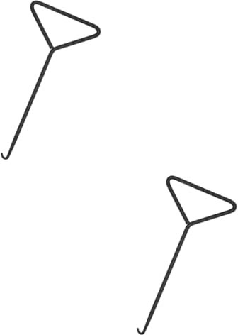 Gatuida 2St Multifunktionswerkzeug Spurstangenwerkzeug Hakenwerkzeug Feder Werkzeug Abzieher Frühling Karabinerhaken mit T-Griff anschließen Auspuff Zugfeder