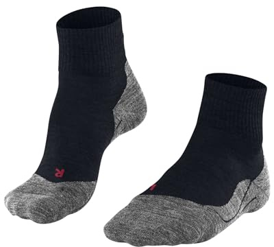 FALKE Herren Wandersocken TK5 Wander Short M Sso Wolle Funktionsmaterial antiblasen dünn 1 Paar, Blau Marine 6121, 42-43