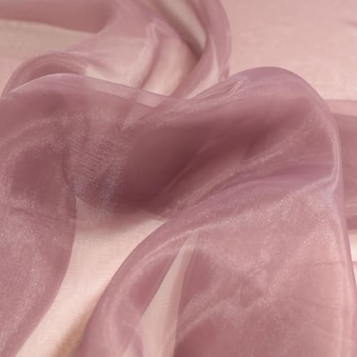 TOLKO uni Gardinenstoff Meterware halbtransparent | 300cm breit | Deko-Stoff für Gardinen Vorhang Hochzeit Party | Hauch Zart wie feiner Tüllstoff Netzstoff | Stoffe zum Nähen Meterware