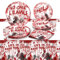61 pezzi Bloody Good Time Party Stoviglie Set,Halloween Set Piatti Stoviglie,include Piatti,cup,Tovaglioli e Tovaglia,Halloween Forniture Per Partito,Per feste, decorazioni per la casa