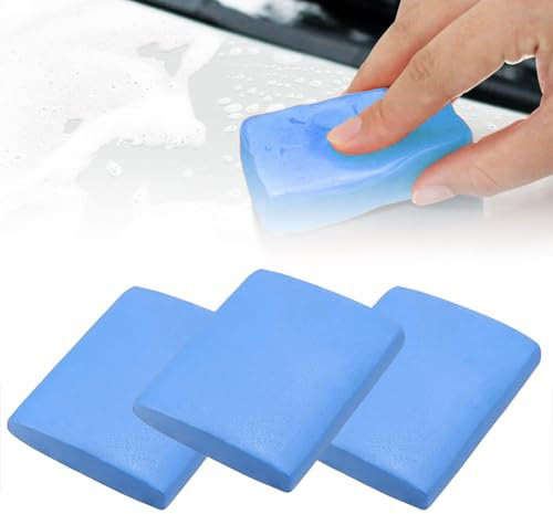 3 Stück Reinigungsknete,Reinigungsknete Auto,Auto Knete,Lackknete Auto,Auto Knete Reinigung,300g Professionelle Lackknete Auto,Lackreinigungsknete Zur Lackpflege Felgenreinigung - Blau