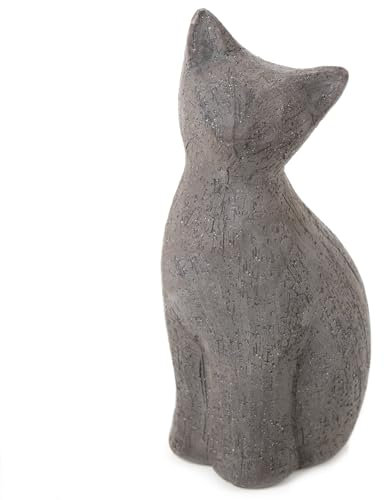 Logbuch-Verlag Schwarze Katze Dekofigur aus Keramik Geschenk Geburtstag Dekokaze zum Hinstellen 22 cm