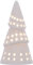 LED Light Up White Porcelain Christmas Cone Shaped Tree 16cm Tall Lantern Lamp Decoration
