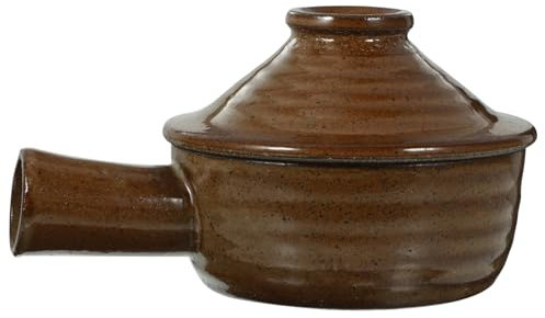 MAGICLULU Cazuela De Barro Con Tapa Para Horno y Microondas Olla De Cocción Práctica Para Estofados Resistente Altas Temperaturas Fácil Limpieza Para Cocina Doméstica
