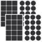 60 PCS Anti Slip Self Adhesive Pads, Non Slip Furniture Pads, Self Adhesive Rubber Feet Pads, Anti Skid Furniture Grippers, Chair Leg Protectors, Floor Protectors for Tables, Sofas (Round, Square)