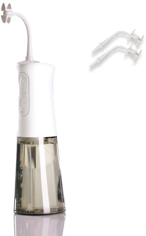 CorpCare Miracle Smile + 2 Aufsätze - Elektrische Munddusche - Zahnreinigung - Zahnhygiene - Kabellose Zahndusche - Mundhygiene