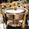 Frizoky Chafing Dishes for Buffet 4 Pack, 6QT Round Chafing Dish Buffet Set Stainless Steel Buffet Food Warmers Sets for Catering Events Parties Dinners with Complete Set,Gold and Silver (4)