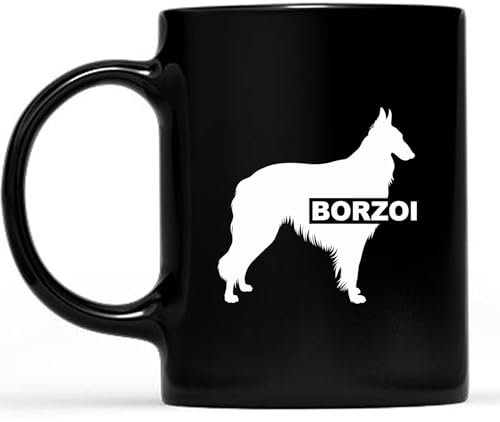 Kaffeebecher Barsoi-Hund Weihnachtstasse Premium Keramik-Tasse Lustig Bürotasse Für Arbeit Familie Freunde 330Ml