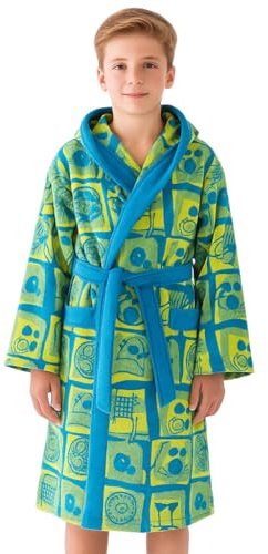 Top Towel Accappatoio Bambino e Ragazzo Egeo Coral in Cotone 100% | Spugna Morbida e Assorbente Certificata OEKO-TEX | Ideale per Doccia, Bagno o Piscina – Albornoz Juvenile 14 Anni