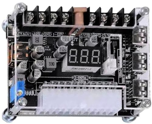 Stable Power Adapter Board with Enhances Compatibility & Voltages Display High Current Wiring Terminals for 20Pin PCB Material Adapter
