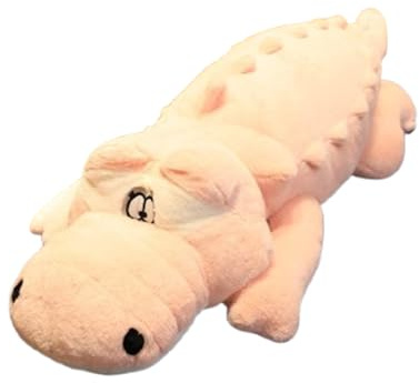 Xiyocadt Krokodil Plüschtier, Groß Krokodil Stofftier, Riesen Kuscheltier, Kuscheltier XXL, Geburtstagsgeschenk Für Kinder Erwachsene (230 cm,Rosa)