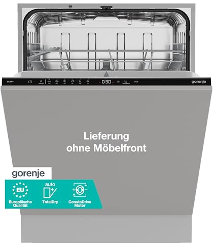 Gorenje GV642D65 Einbau-Geschirrspüler/Vollintegriert/ 60 Breite/ 14 Maßgedecke/ 6 Programme/Europäische Qualität/TotalDry/ConstaDrive Motor/SmartControl/1 Stunde-Programm/AutoProgramme/EEK D