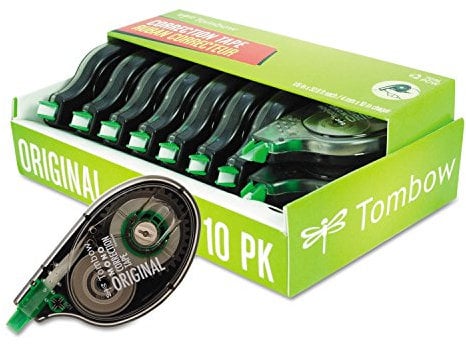 Tombow 68720 Correction Tape,Single Line,Value Pk,1/6-Inch x394-Inch,10/PK,WE