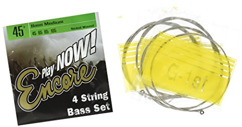 Encore EBS45 Bass-Gitarren Nickel Wound leichter Saitensatz