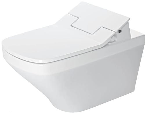 Duravit Wand-WC DuraStyle 620 mm, Tiefspüler (ohne Deckel) für SensoWash C mit verdecktem Anschluß, weiss, 2537590000