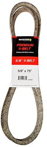 MaxPower Courroies 347620, renforcé au kevlar, 5/8 x 75 - 5L750 - longueur extérieure L(a) 1900 mm.