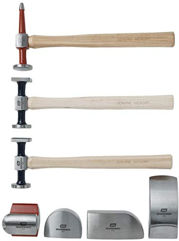 GEARWRENCH 82302 Karosserie-Werkzeug-Set, Hammer und Puppen, 7-teilig