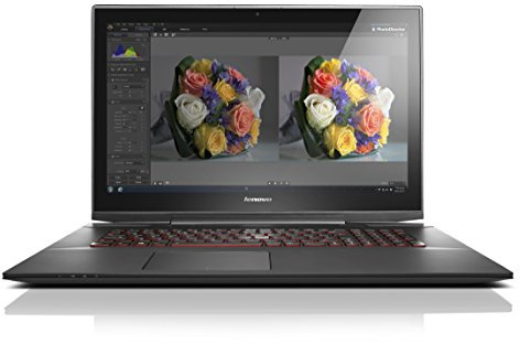 Lenovo Y70 FHD 17.3-Inch Touchscreen Notebook (Intel Core i7-4720HQ 2.6 GHz, 16 GB RAM, 256 GB SSD, External DVD-RW, WLAN, Bluetooth, Camera, Nvidia GTX 960M 4G Graphics, Windows 8.1) - Black with Free Windows 10 Upgrade