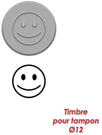 Stempel Gummi für Stempel 17 mm – Smiley