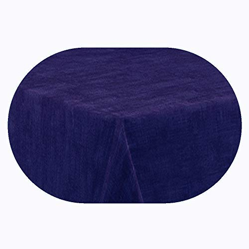 DecoHomeTextil Heimtextilmanufaktur Gartentischdecke Tischdecke Sabrina Oval Lila 160 x 220 cm mit Lotus Effekt Größe & Farbe wählbar