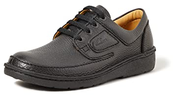 Clarks Herren NATURE II Oxford-Schuh Derby, Schwarz, 43 EU