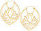 Wildcat Ohrringe Lotus Hoops Gold onesize