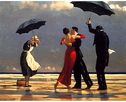MKAN Wooden Jigsaw Puzzles 1000 Pieces, Jack Vettriano Portrait Oil Painting Puzzle, Home Decor Educational Gift 50X75Cm
