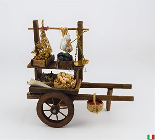 Originale Bollerwagen - Einkaufswagen, Holz, Braun, Schwenkbar, Innenbereich