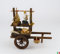 Originale Bollerwagen - Einkaufswagen, Holz, Braun, Schwenkbar, Innenbereich