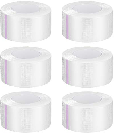 EXCEART 6 Rollos de Cinta Médica Transparente Cinta Microporosa Sensible a La Presión Transparente Cinta Transpirable Adhesivo de Primeros Auxilios Cinta de Vendaje Quirúrgico