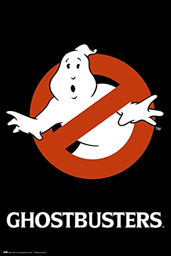 Grupo Erik Ghostbusters Logo Poster - Kunstdruck - Deko Wohnzimmer oder Deko Schlafzimmer - Deko Zimmer - Größe : 61 x 91 - Offizielle Lizenz