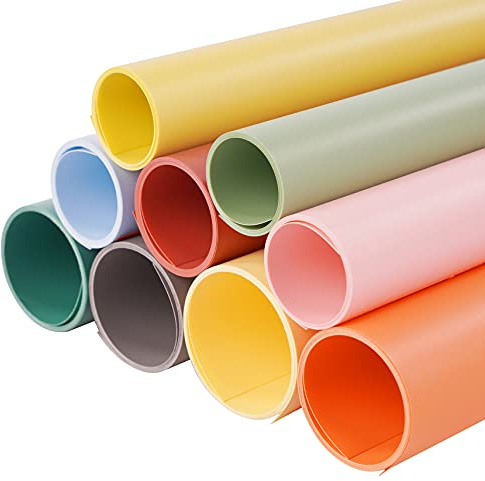 HengMing 70x150 cm Photography Backdrop PVC Background Vinyl 9 Color Kit | Waterproof, for Flat Lay Food Product Photo Studio Props Cosmetic Jewelry Shooting Video