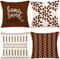 YCOLL Kissenbezüge 4er Set Kissenbezüge leinen Kissenbezug Dekokissen Kissenbezüge für Sofa Gartenbett Couch Kissen 40x40cm （4er Set）