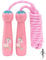 Jump Rope Kids, 8.2ft Adjustable Cotton Skipping Rope with Wooden Handle for Boys and Girls Fitness Outdoor Exercise (Pink)