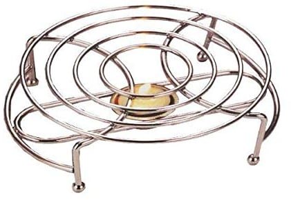 GWUK Glow Stylish Food Warmer – Single Chrome Stand with Tea Lights Candle to Keep Dish Plate Bowl Casserole Soup Fondue Hot – Ideal for Buffet Catering Restaurant Dinner Wedding